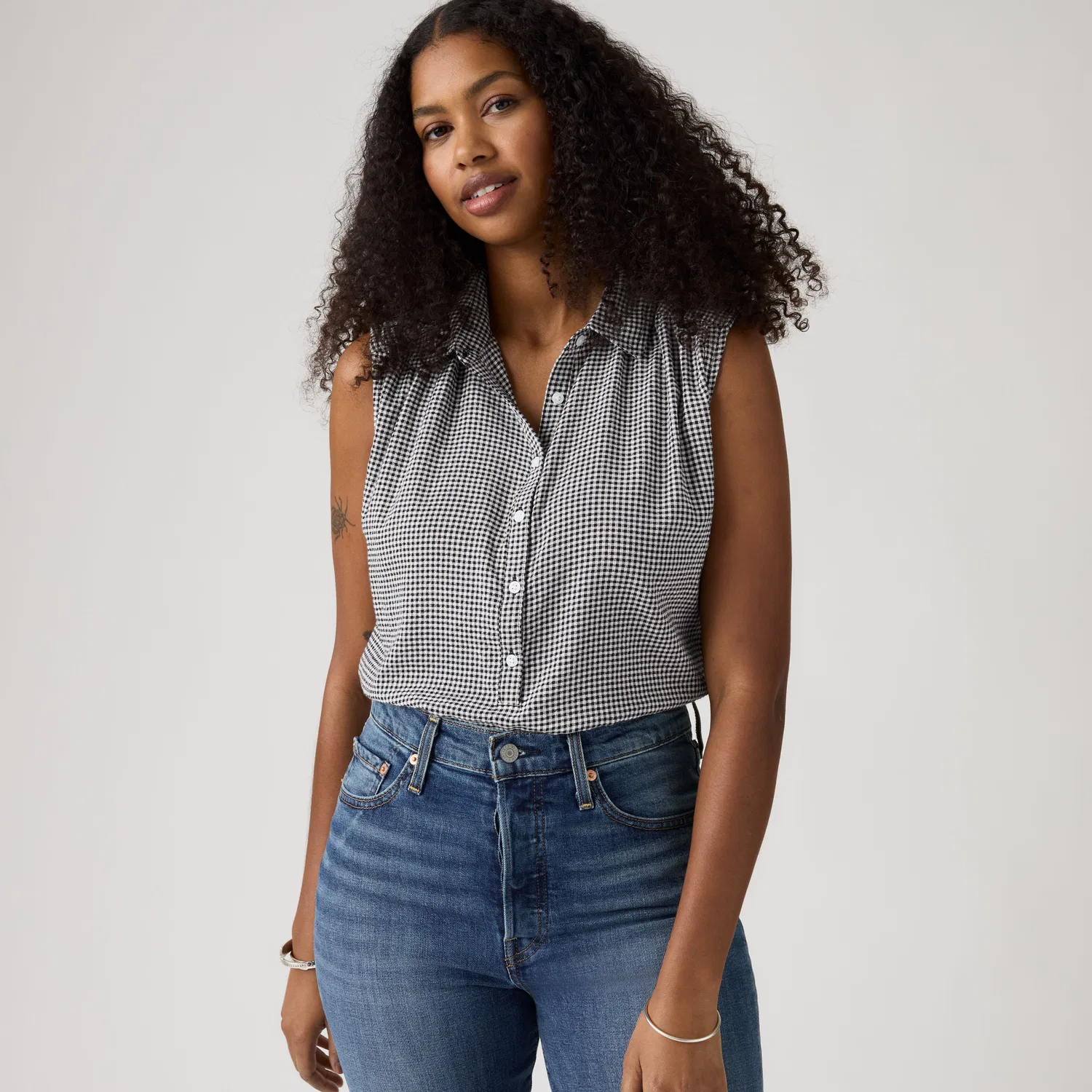 Топ с коротким рукавом Londyn Popover Levi's, Black