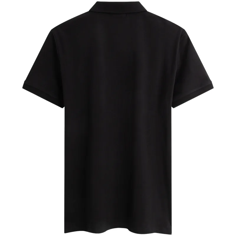 Футболка-поло мужская с воротником, умеренно прямой крой Calvin Klein, BEH-Space Black — фото 4