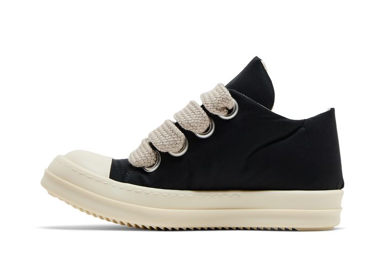 Кроссовки Rick Owens Wmns DRKSHDW Hollywood Jumbo Lace Puffer Low 'Black Milk', черный — фото 3
