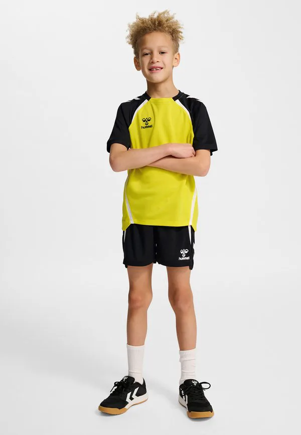 Спортивная футболка Hummel, Blazing Yellow Black — фото 4