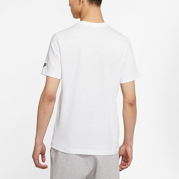 Футболка с принтом пришельцев с коротким рукавом Nike, белый — фото 4