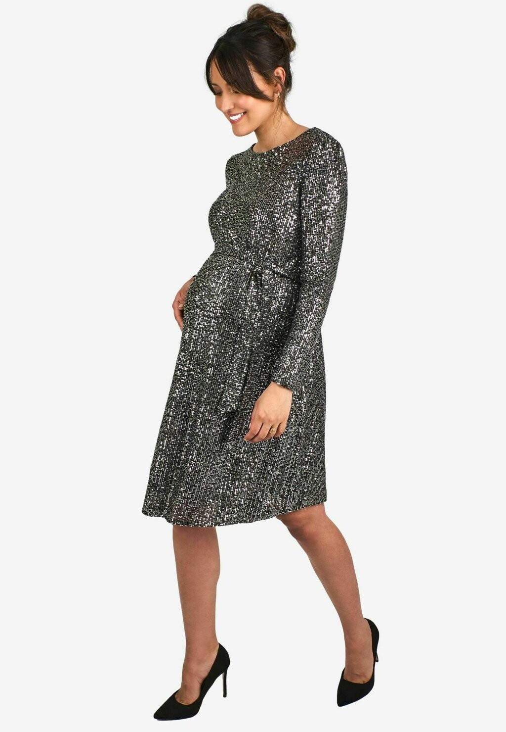 

Коктейльное платье / Вечернее платье MATERNITY SEQUIN REGULAR FIT JoJo Maman Bébé, серебристый