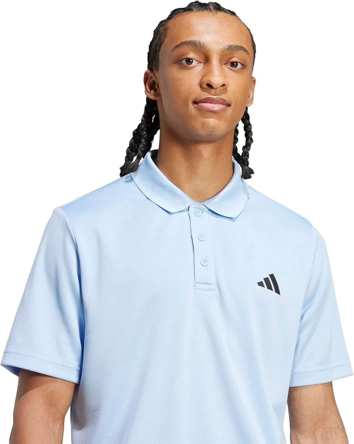 Мужское поло adidas Train Essentials, синее — фото 3