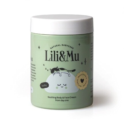 

Lili&Mu Детский увлажняющий крем для лица и тела 100 мл с маслом ши и экстрактом календулы - Натуральный лосьон для ухода за чувствительной сухой кожей - Органическая косметика, Natural Babycare Lili&Mu