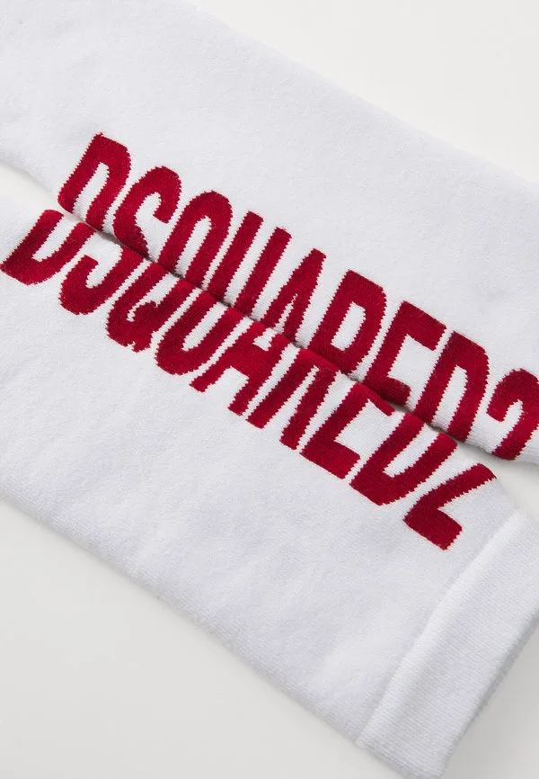 Носки Dsquared2, White/Tango Red — фото 3