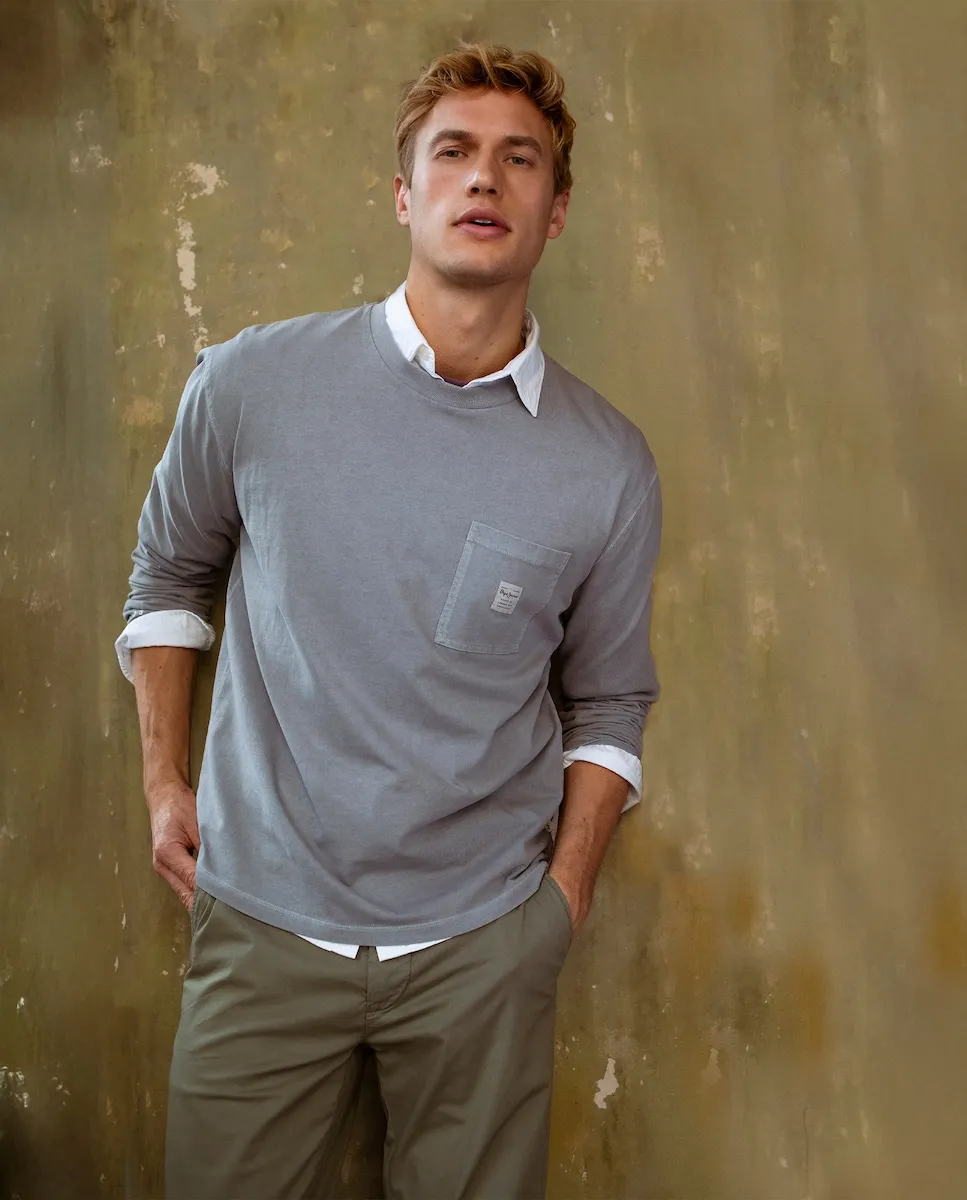 

Мужские эластичные чинос slim fit из поплина Pepe Jeans, темно-зеленый