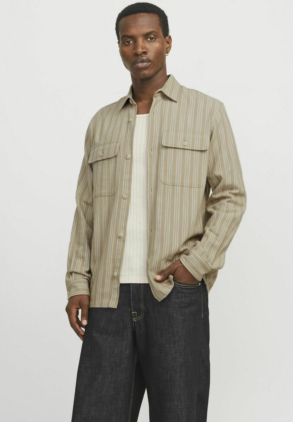

Рубашка COMFORT Jack & Jones PREMIUM, серый
