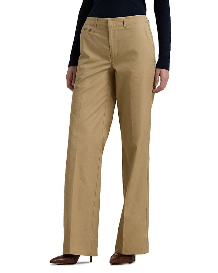 

Твиловые брюки Lauren Ralph Lauren, коричневый/бежевый