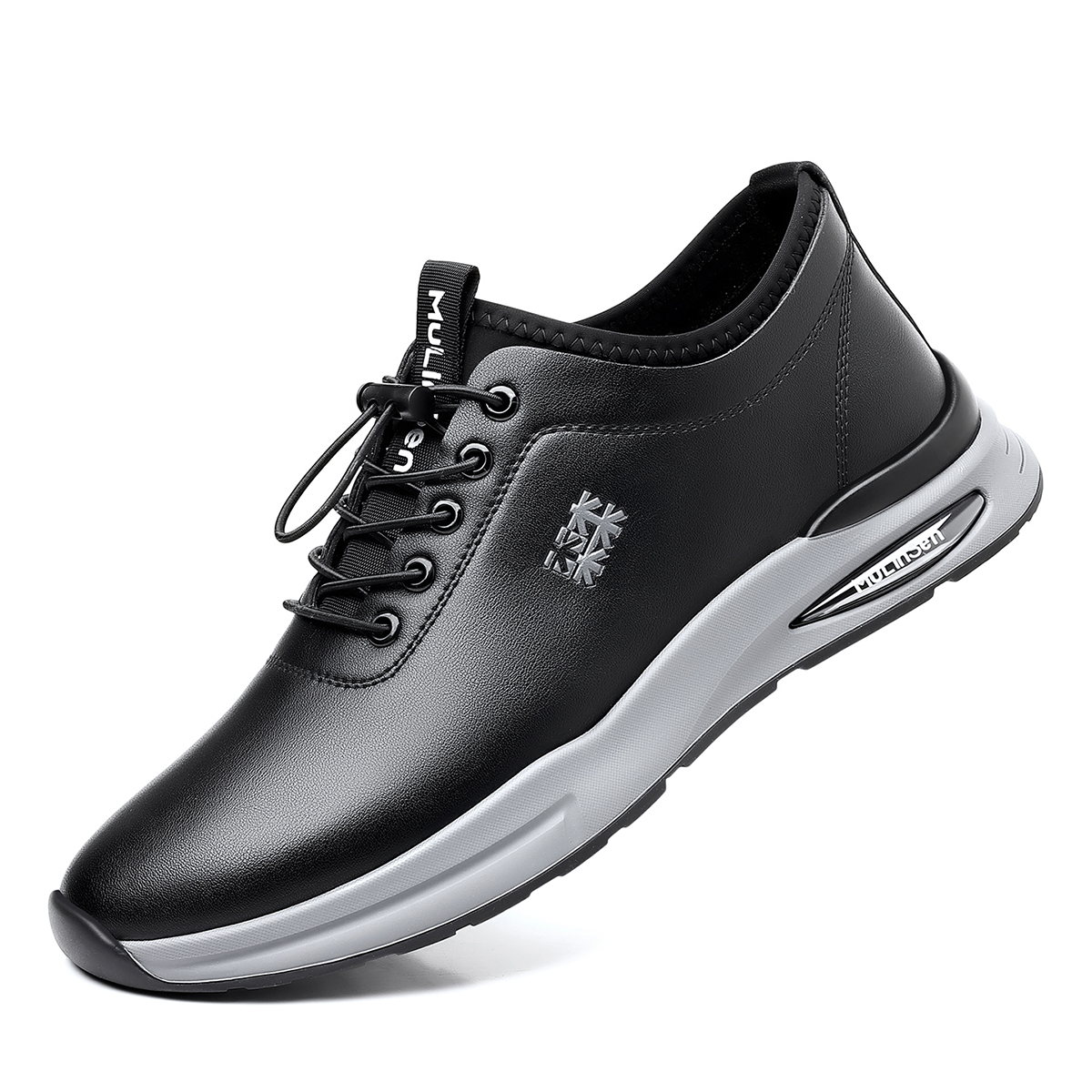 

Мужские повседневные кроссовки Cushioning Balance с устойчивостью к скольжению и истиранию Mulinsen, черный (fleece-lined)