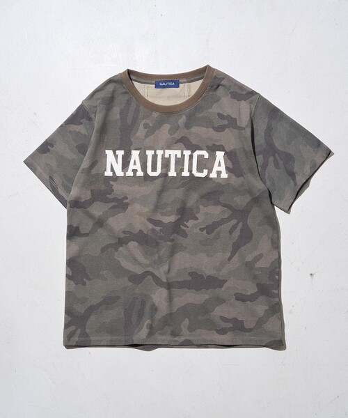 

FREAK'S STORE Футболка с аппликацией логотипа, Nautica, цвет хаки