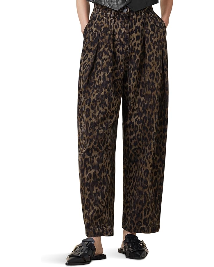 

Джинсы AllSaints Becca Denim Trousers, цвет Leopard Brown