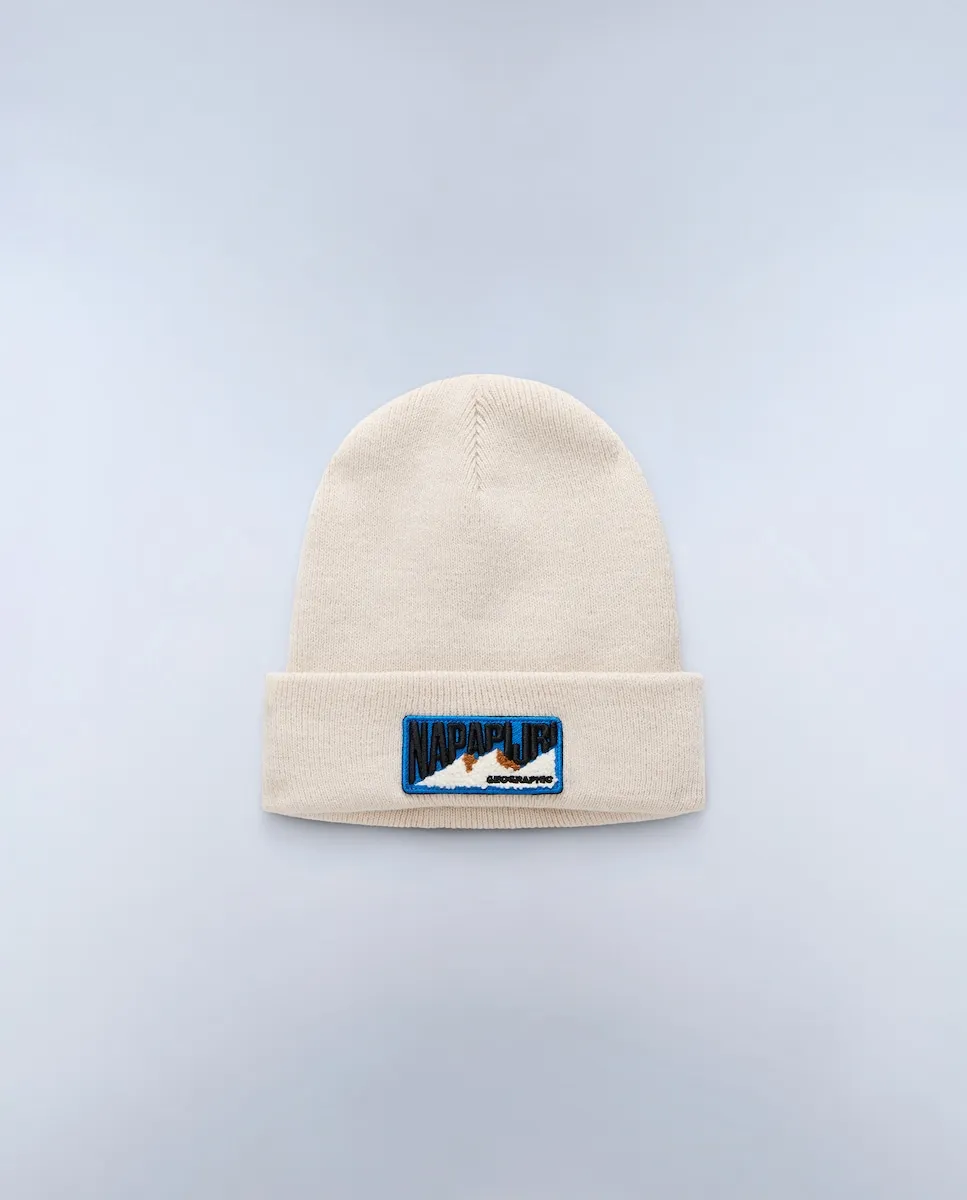 

Мужская шапка с передним эластичным вязаным патчем Napapijri, бежевый