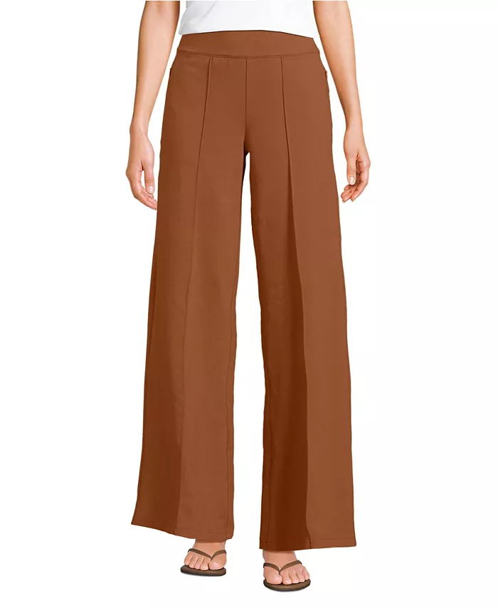 

Женские брюки-палаццо Starfish с высокой талией Lands' End, оранжевый