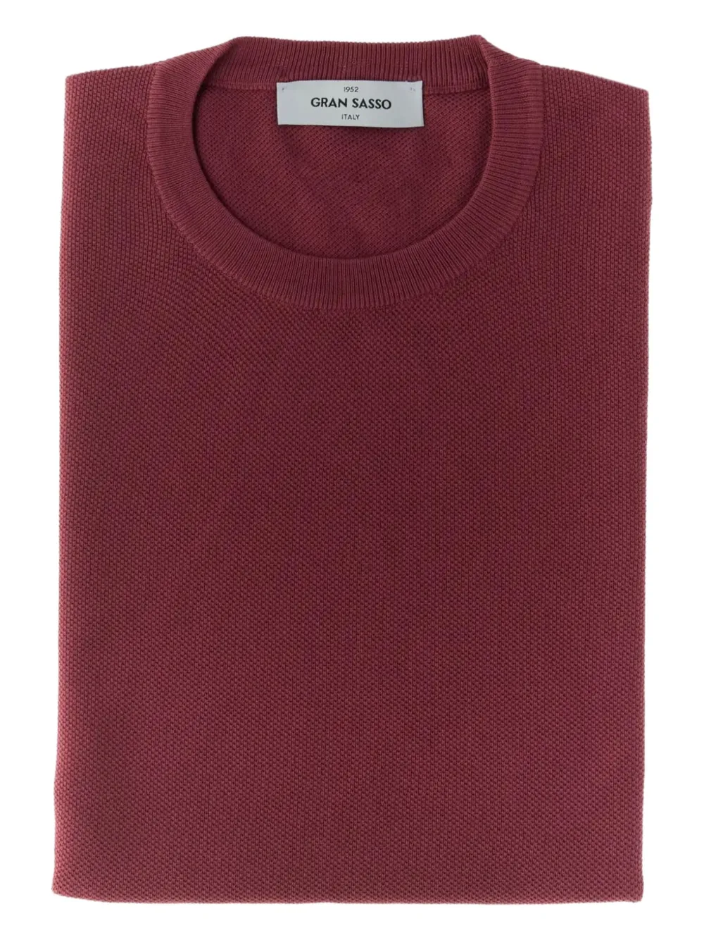 

Хлопковый свитер с круглым вырезом Gran Sasso, красный