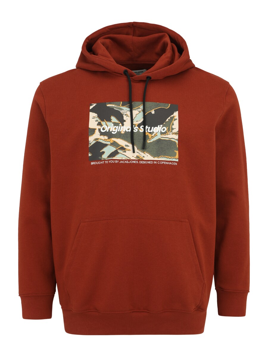 

Толстовка с капюшоном Jack & Jones Plus Sweatshirt JORVesterbro Newton, коричневый