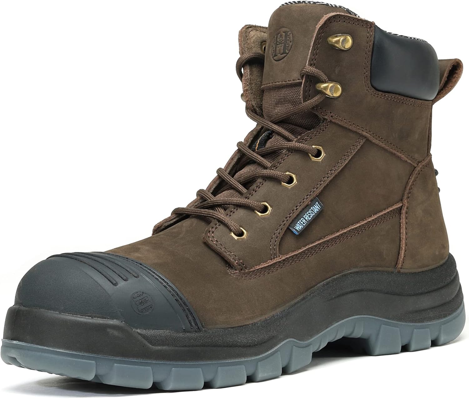 

Ботинки HANDMEN для мужчин, 6 с композитным носком, водонепроницаемые мужские ботинки, противоскользящие, с защитой от проколов, обувь для безопасной работы EH, Hm-81n02