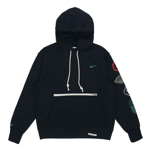 

Толстовка Men's Nike CNY New Year's Edition Logo Printing Loose Sports Hooded Pullover Autumn Black, черный