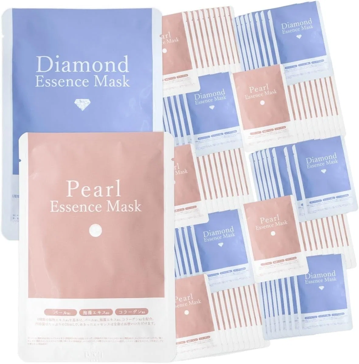 Эссенция Sanyo Bussan — Soari Cosmetics Essence Mask, 120 листов, , жемчуг и бриллиант, 25 мл