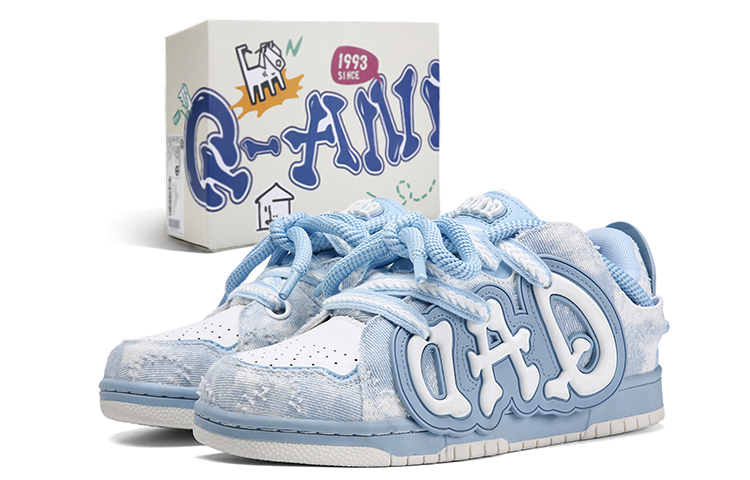 

Q-AND Кроссовки для скейтбординга унисекс Swag розово-голубые, цвет Pink Blue