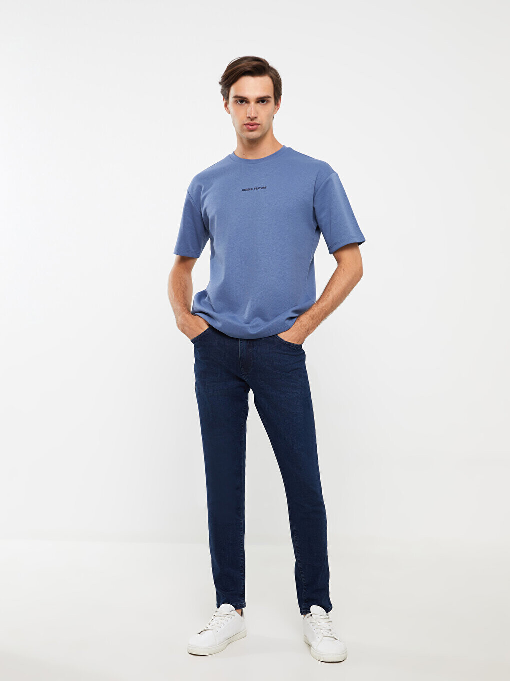 

Мужские джинсовые брюки 750 Slim Fit LCW Jeans, темное родео