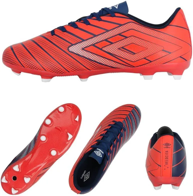 Мужские бутсы Umbro Classico 12 FG, оранжевый/синий — фото 2