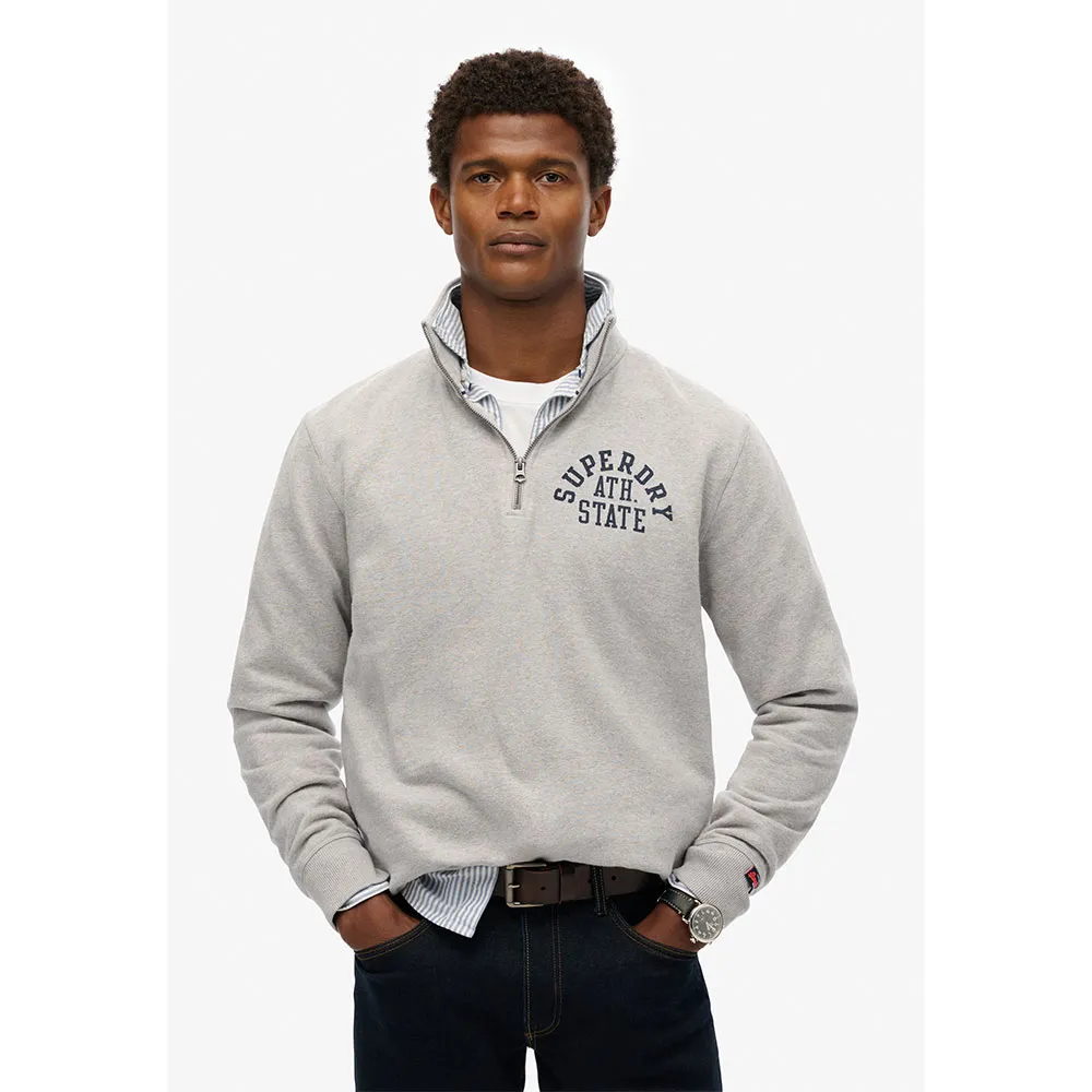 

Толстовка Superdry Athletic Ess half zip, серый