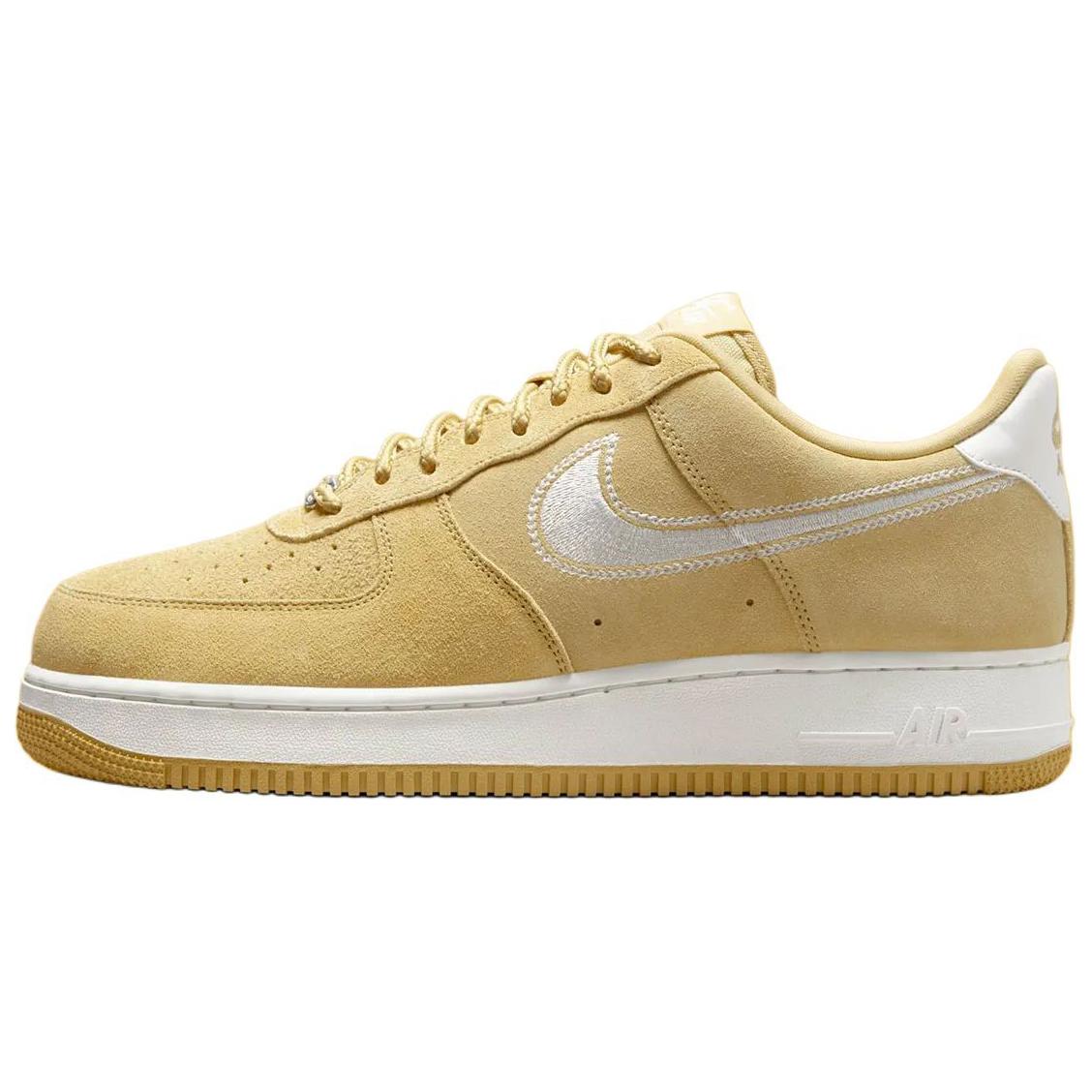 

Футболка Nike Air Force 1 Low '07 LV8 Buff Gold Sail с вышитым логотипом Swoosh, светло-желтая