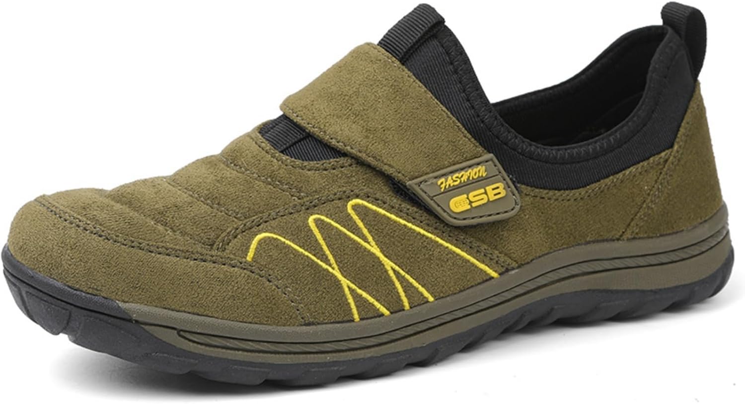 

Мужские кроссовки Khwfjas с застежкой на ремешок, удобные и противоскользящие, специально разработаны для мужчин, повседневная обувь для досуга и занятий спортом на открытом воздухе, зеленый