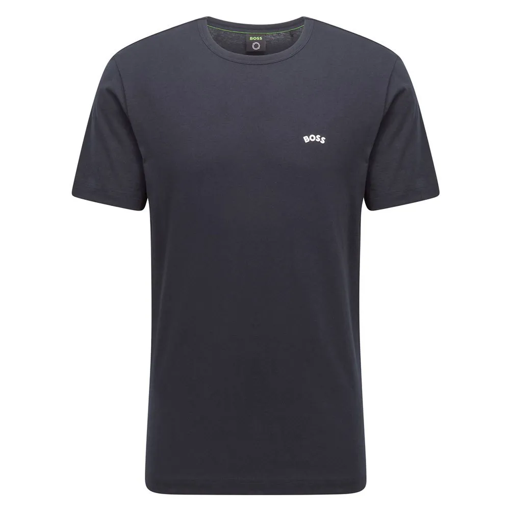 Футболка BOSS Tee Curved, синий — фото 3