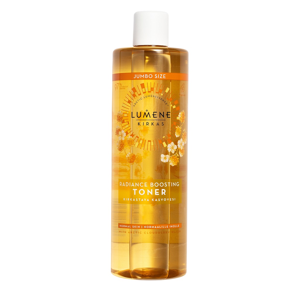 

Осветляющий тоник для лица kirkas radiance boosting toner jumbo size Lumene, 400 мл