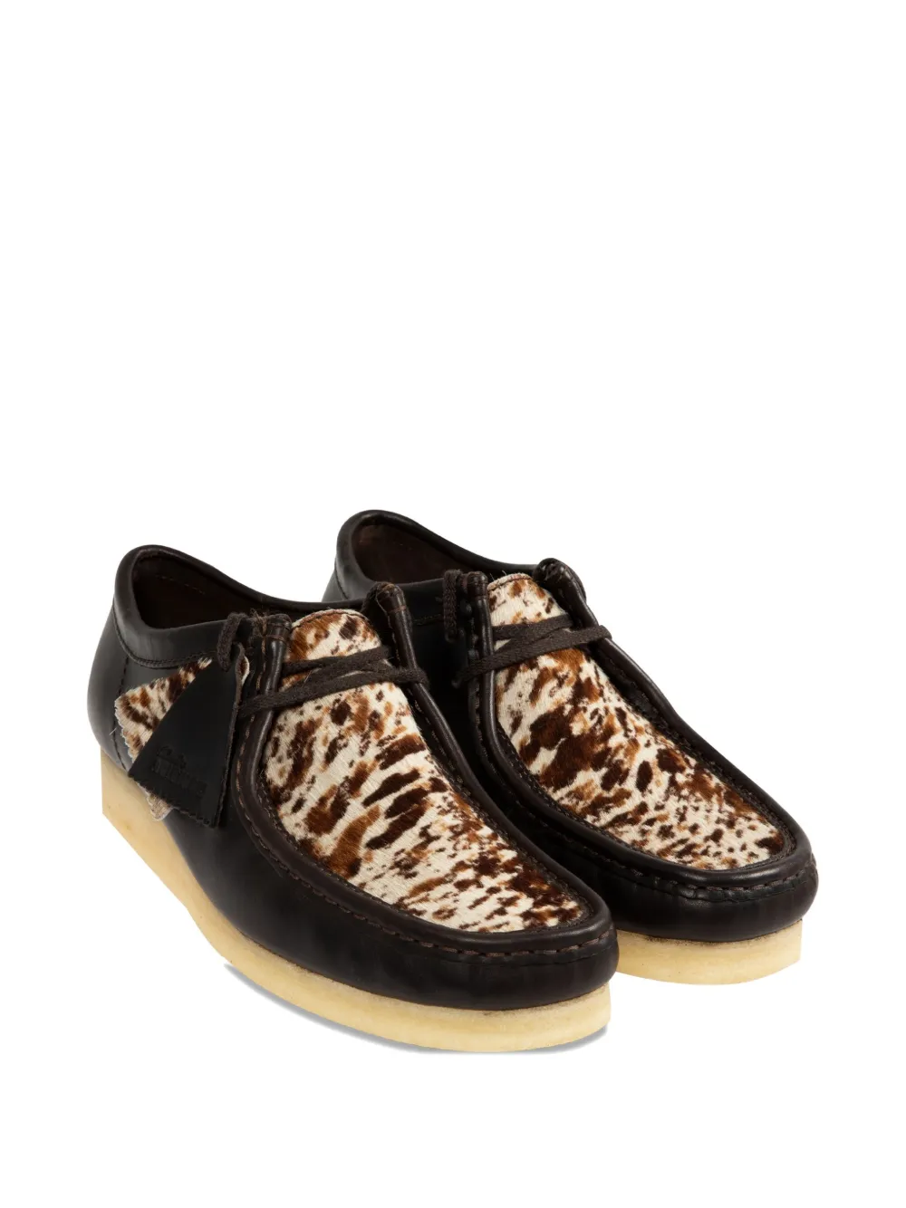 Туфли на шнуровке с анималистичным принтом Clarks, коричневый — фото 2