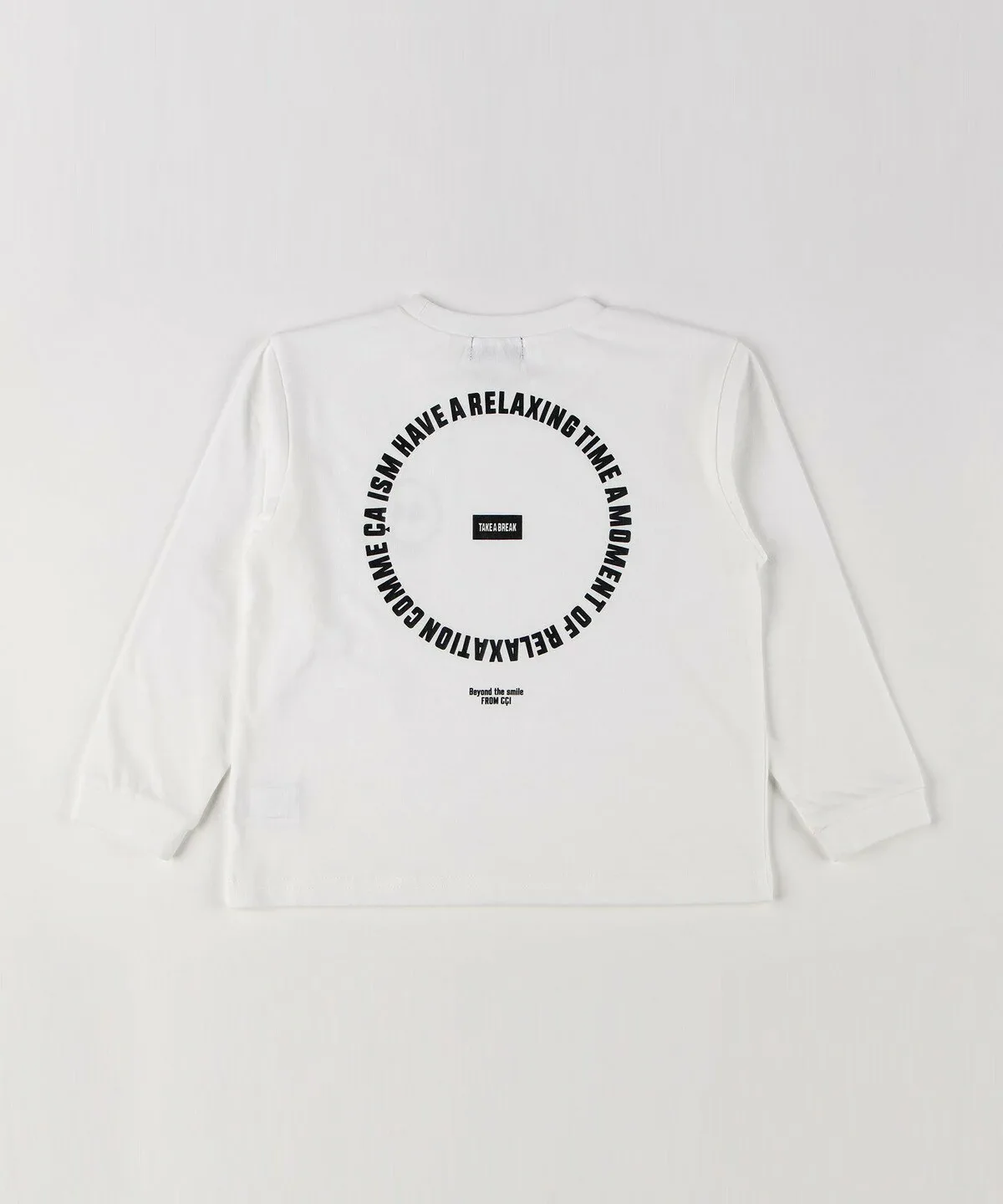 Футболка с длинными рукавами и принтом в виде кругов Comme Ca Ism, off white — фото 2