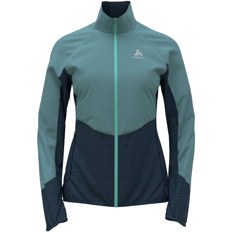 

Куртка легкая, теплая, гибридная Odlo, цвет blue wing teal - polynya