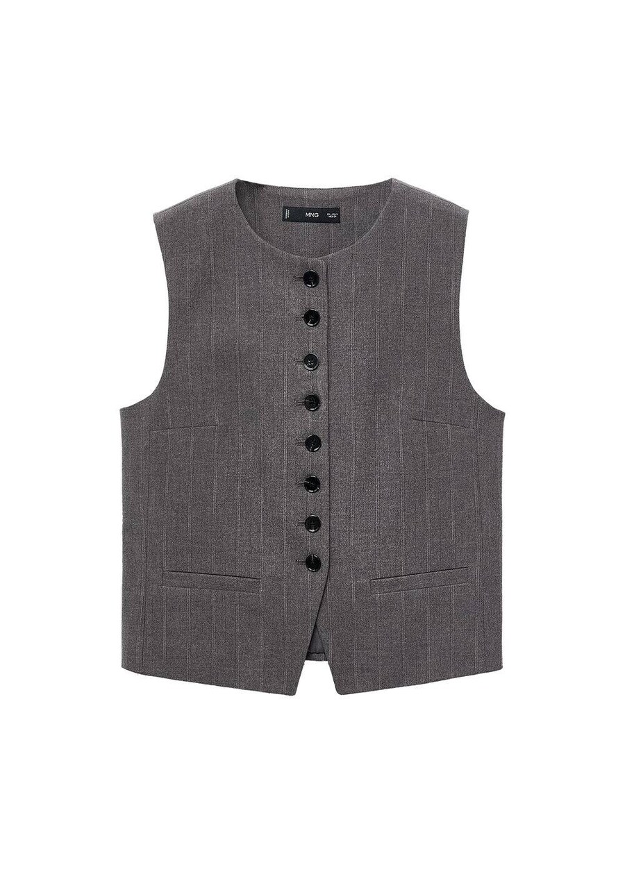 

Костюмный жилет MANGO Gabo, Light grey/mottled grey