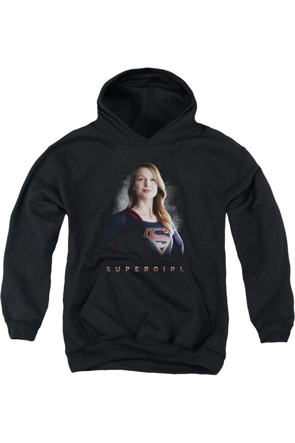 

Толстовка с капюшоном Supergirl Stand Tall для подростков Gildan, черный