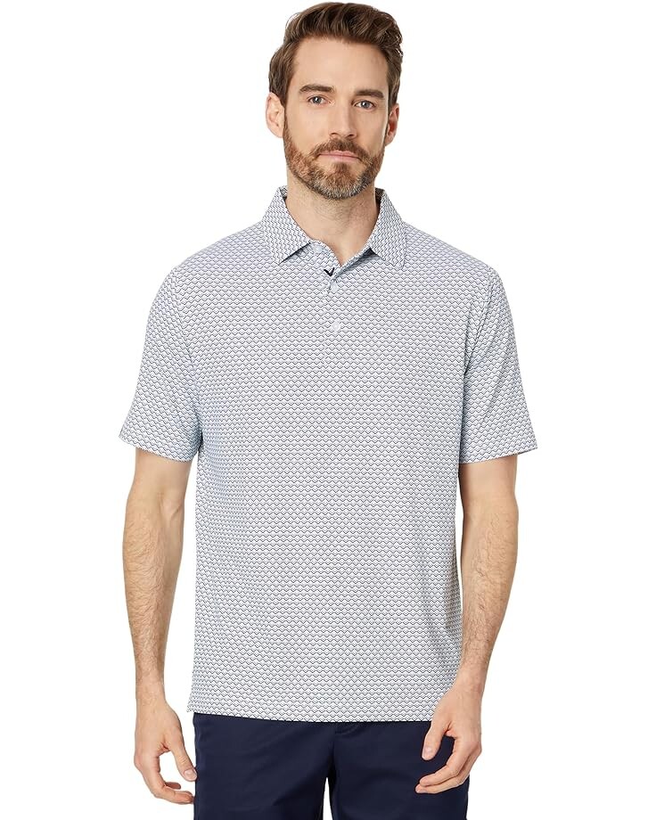 

Поло Callaway Gradient Chevron Printed, цвет Caviar