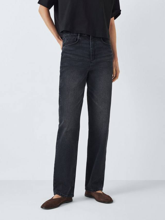 

Аутентичные джинсы с прямыми штанинами John Lewis, цвет Washed Black