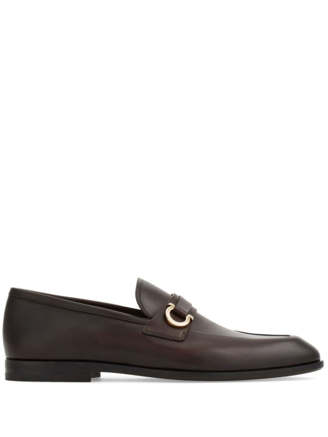

Ferragamo лоферы с декором Gancini, коричневый