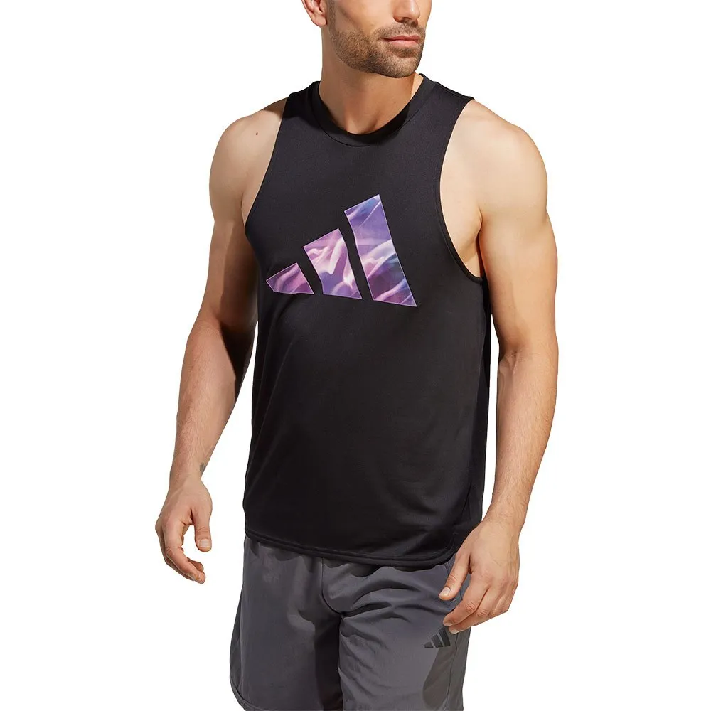 

Футболка без рукавов adidas D4M Hiit Gfx, черный