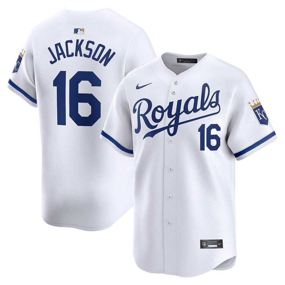 

Мужская белая майка Nike Bo Jackson Kansas City Royals Home Limited Player, цвет Ryl White