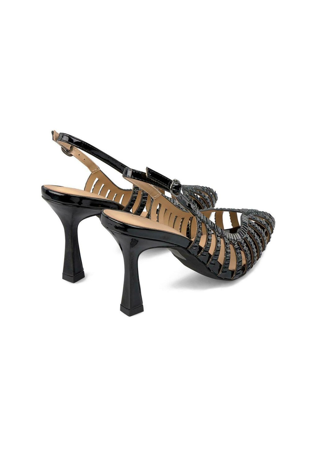 Классические туфли на каблуке CON PUNTERA AFILADA Y CIERRE CON HEBILLA - High heels Alma en Pena, черный — фото 4
