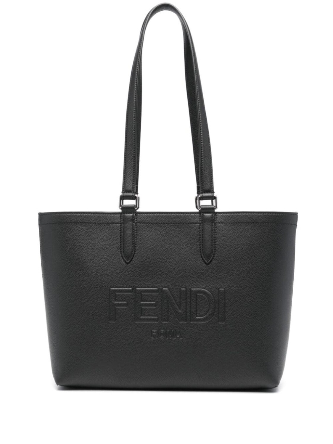 

FENDI сумка-тоут Roma с тисненым логотипом, черный