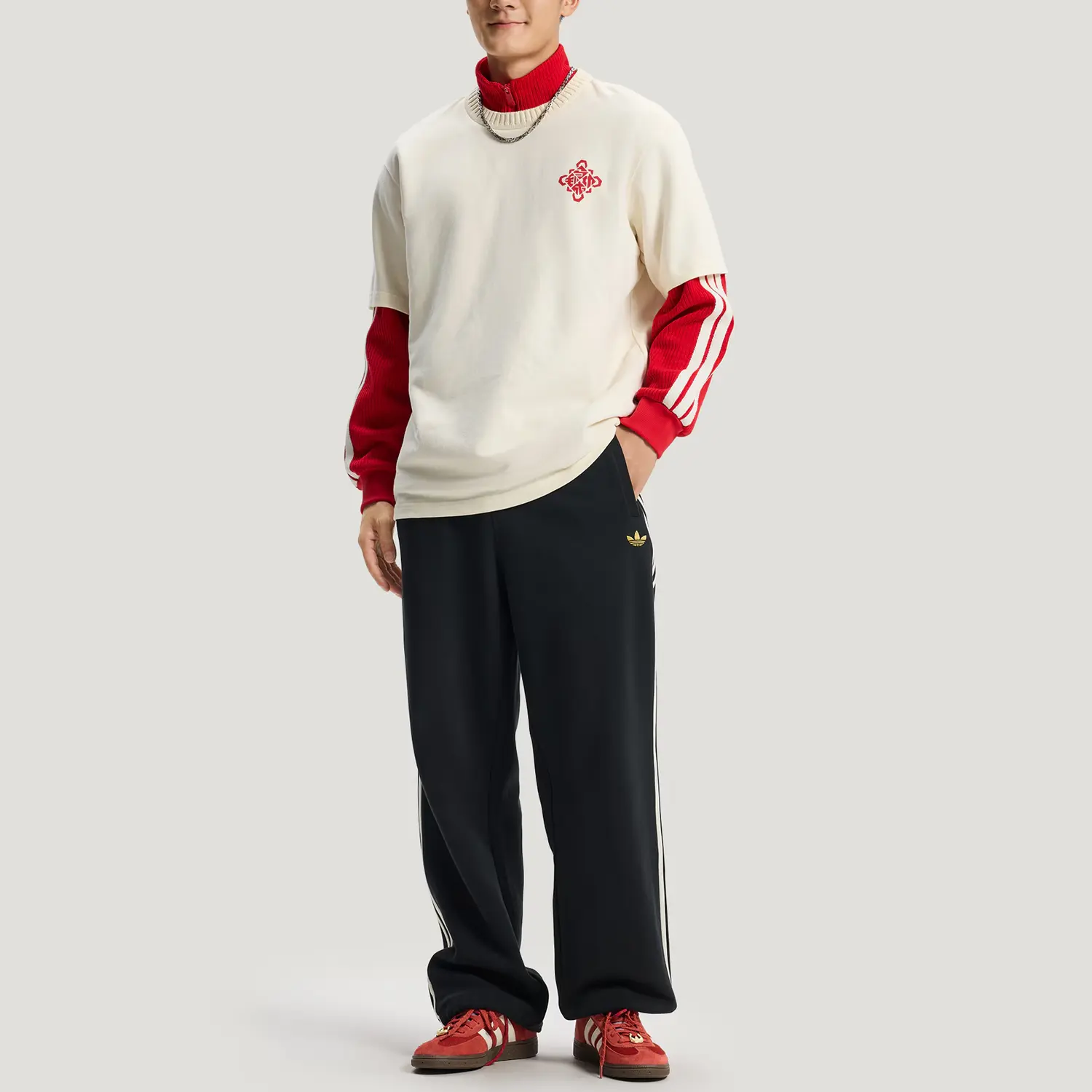 Футболка Unisex Adidas Originals, айвори — фото 4