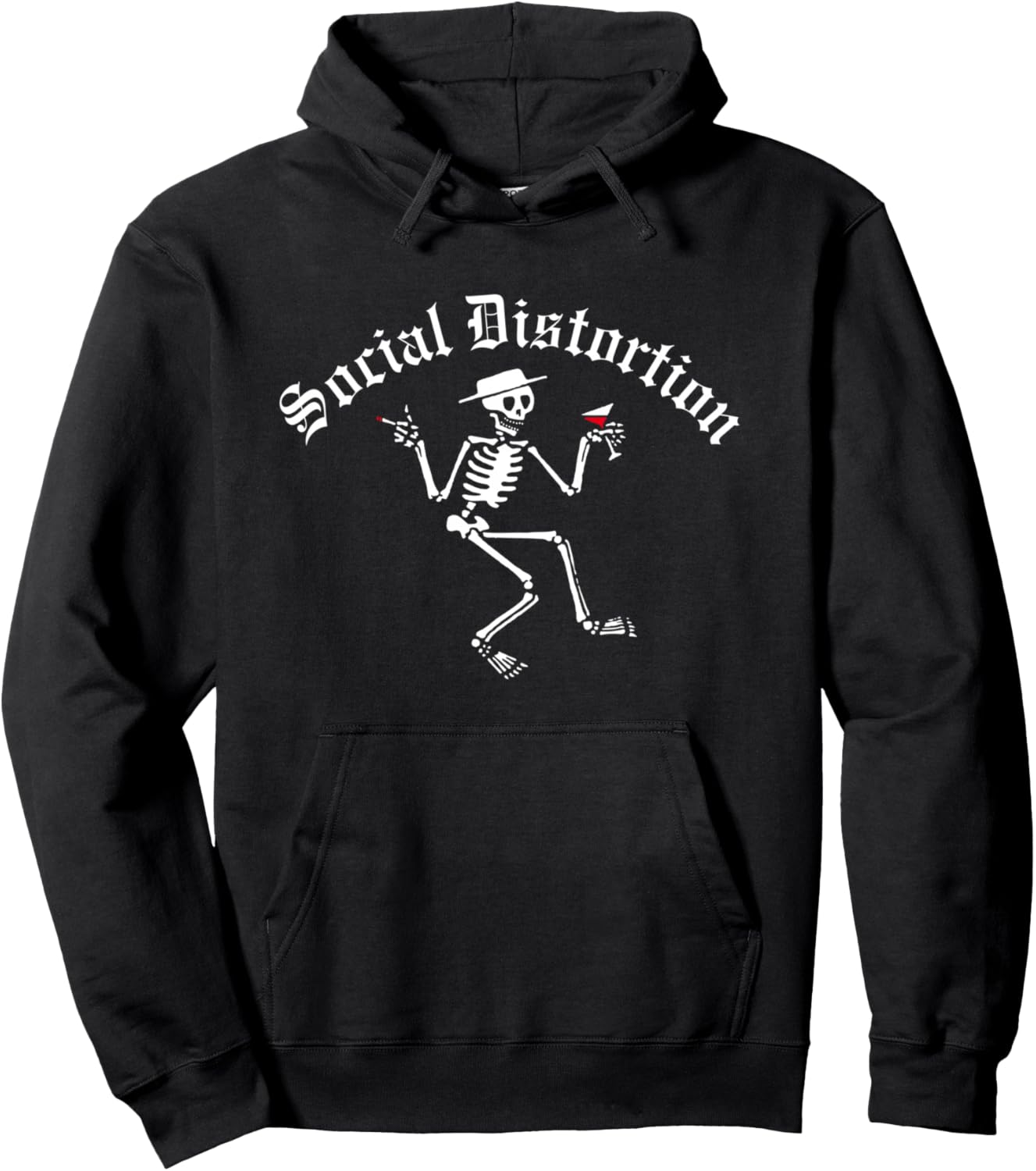 

Официальная толстовка Social Distortion Skelly, черная, Черный, Официальная толстовка Social Distortion Skelly, черная