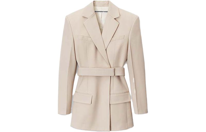 

Платье-блейзер с поясом и вышитым логотипом Alexander Wang, feather color