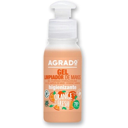 

Гидрофобный гель для мытья рук Orange Fresh Sanitizer 78% спирта без ополаскивания 80 мл, Agrado