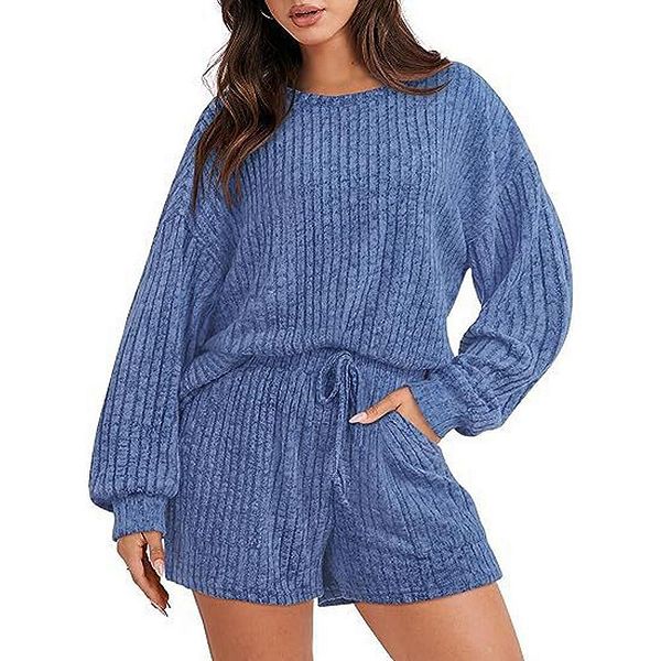

Женский комплект одежды oversized sweatsuits lounge shorts Xuba, Blue