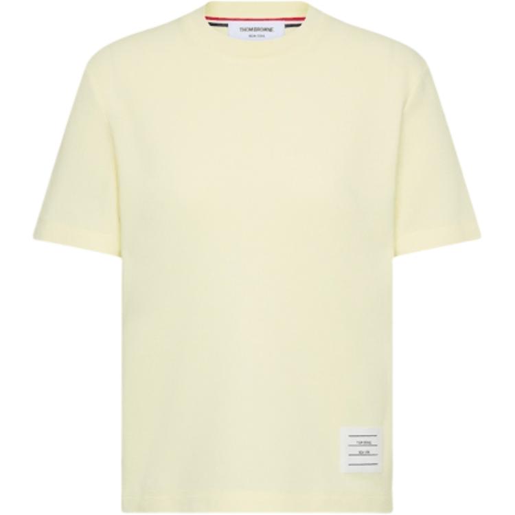 

Футболка с полосками 4-Bar THOM BROWNE, светло-желтый