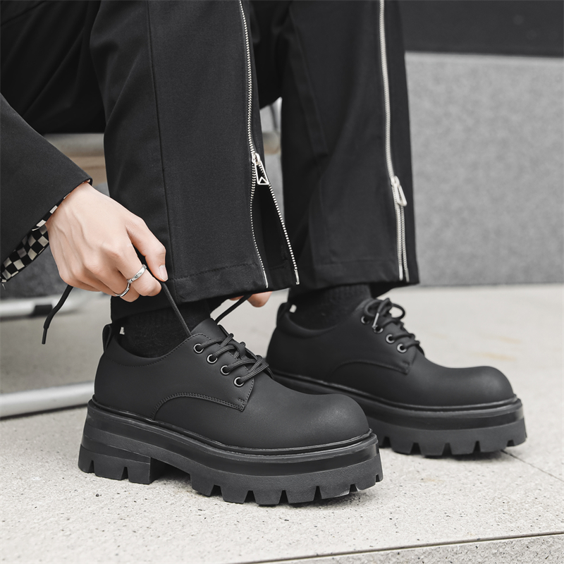 V ZERO FIVE Оверсайз дерби Кэжуал обувь Унисекс Черный Европейский и американский мода Минималистичный стиль Женский Желтый 5761, цвет Women's Yellow 5761 — фото 4