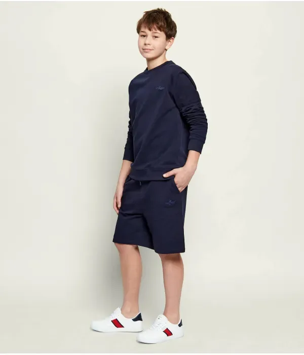 Шорты regular fit Aeronautica Militare, темно-синий — фото 2